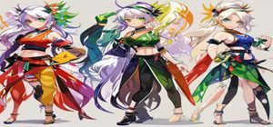不知火舞SNK Heroines特别造型，节日风格忍者服，配色更鲜艳，展现角色的活泼一面